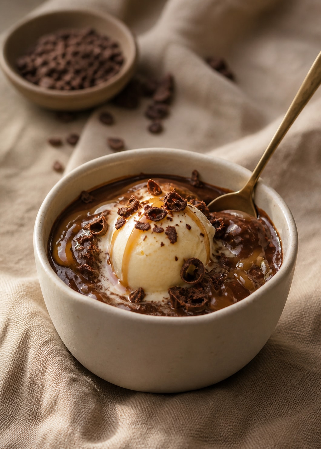 Hot chocolate dessert